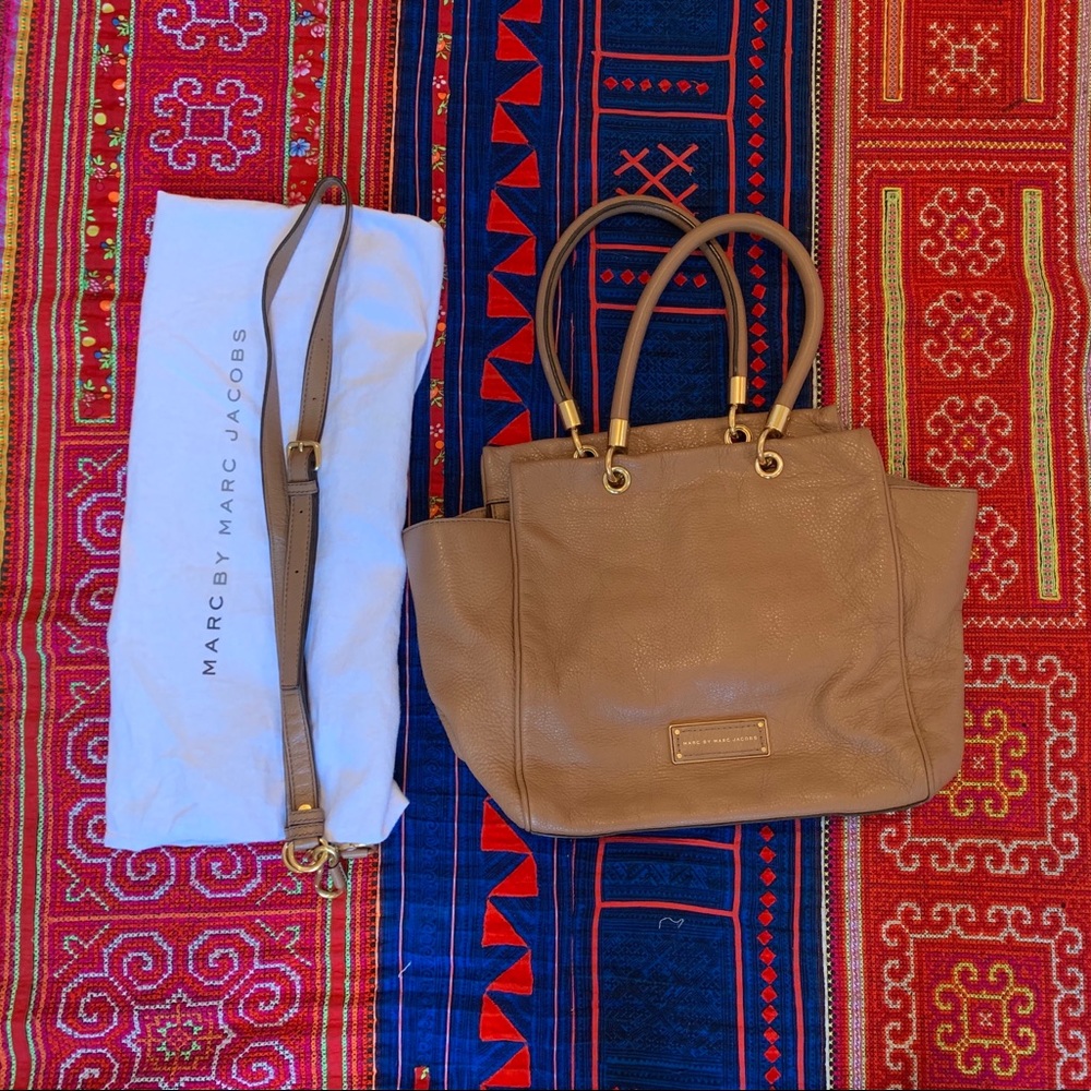 Marc by Marc Jacobs Brown Pebbled Leather Tote
